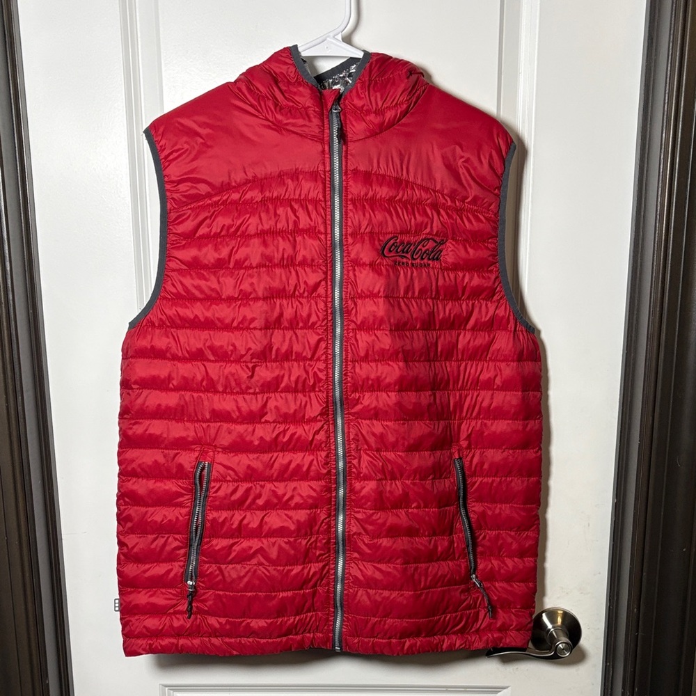 Coca Cola Zero Sugar Quilted Red Vest for Men